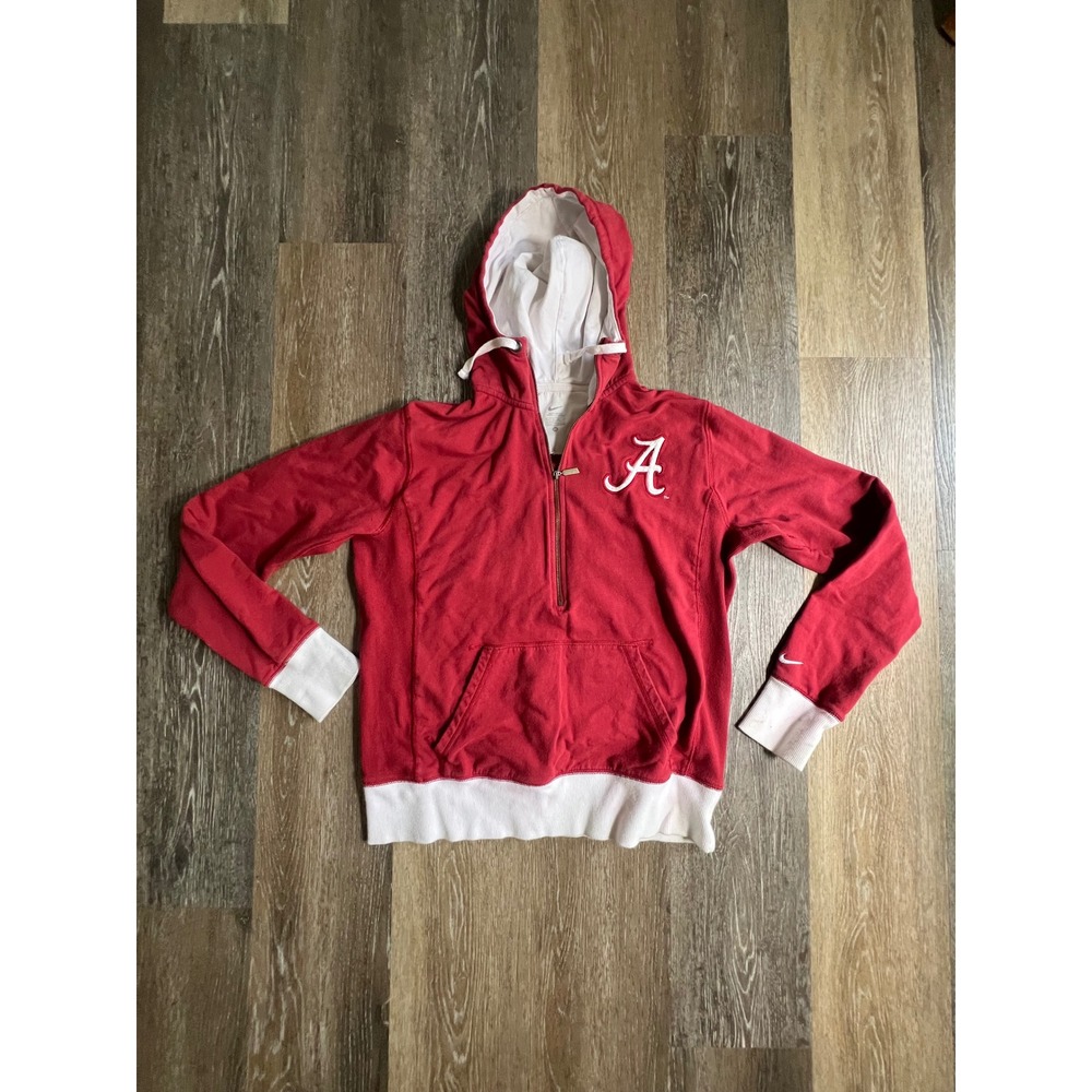 Nike Alabama Crimson Tide Hoodie Kids XL Red Good Quarter Zip Sweatshirt
